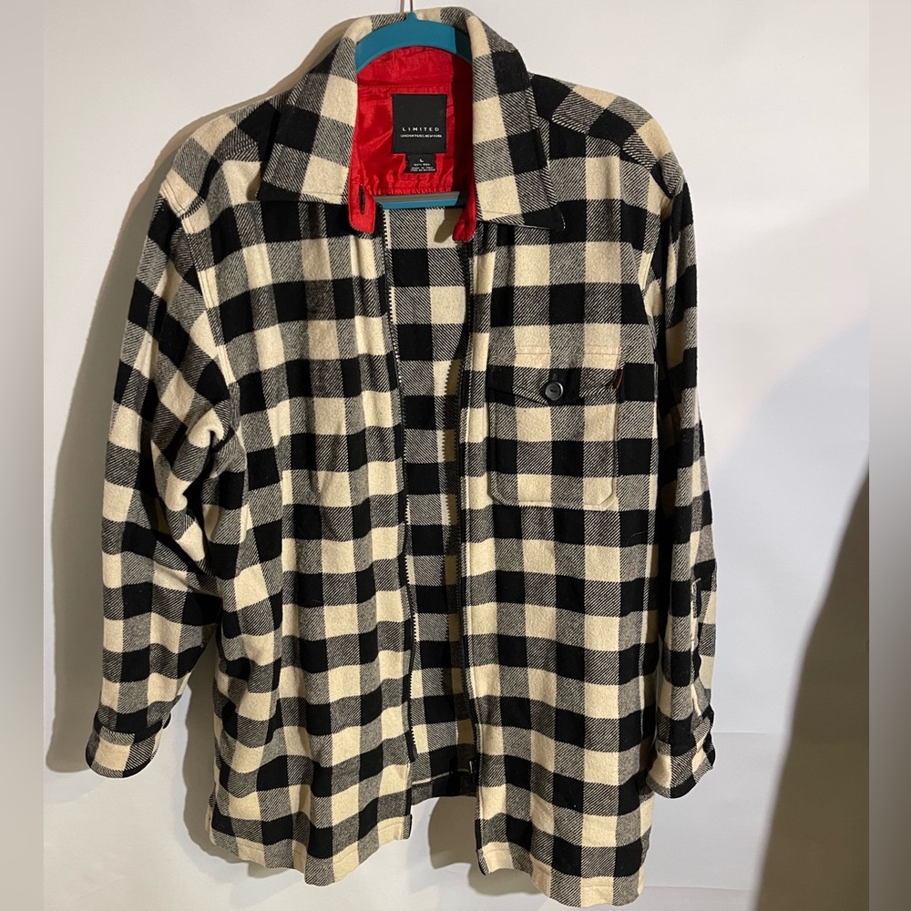 The Limited Vintage Zippered Plaid Jacket L